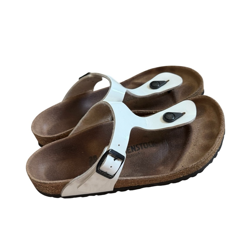Birkenstock Gizeh White Sandals Size 38 - Picture 2 of 11